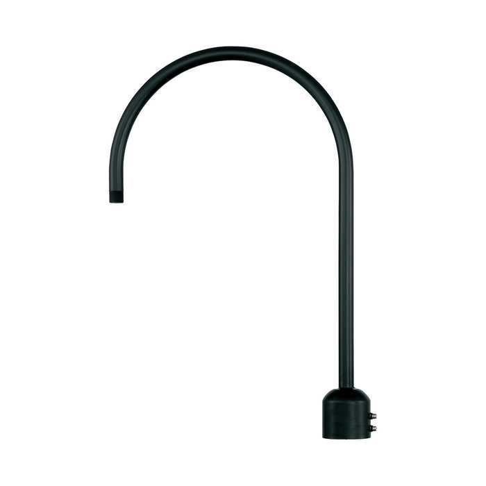 R Series  One Light Post Adapter Satin Black