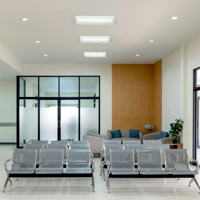 Glanzor 12" LED Commercial Strip Light 5CCT Dimmable White Fixture for Indoor Use