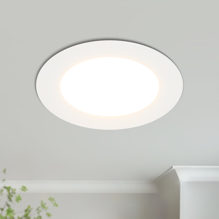 Glanzor Round LED Recessed Ceiling Light, Dimmable Downlight