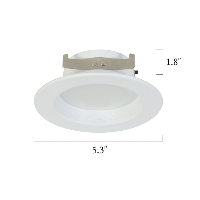 Lumetra 4-InRound Recessed Ceiling Light, 5CCT Selectable