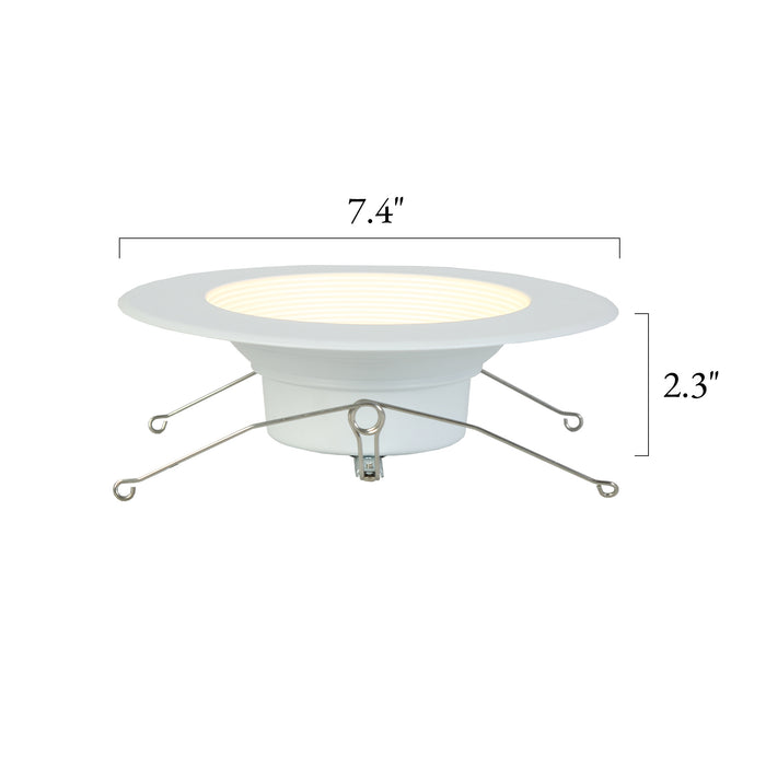 Lumetra 6-InRound Slim Recessed Ceiling Light, 5CCT Selectable