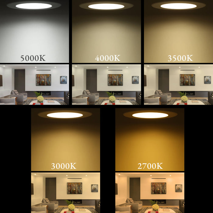 Lumetra 6-InRound Slim Recessed Ceiling Light, 5CCT Selectable