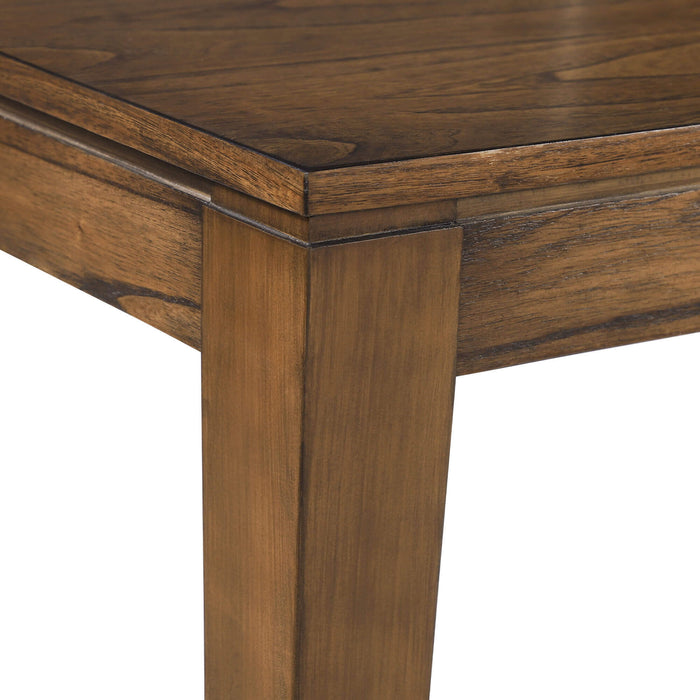Tavlira Rustic Wooden Dining Table with Extendable Design