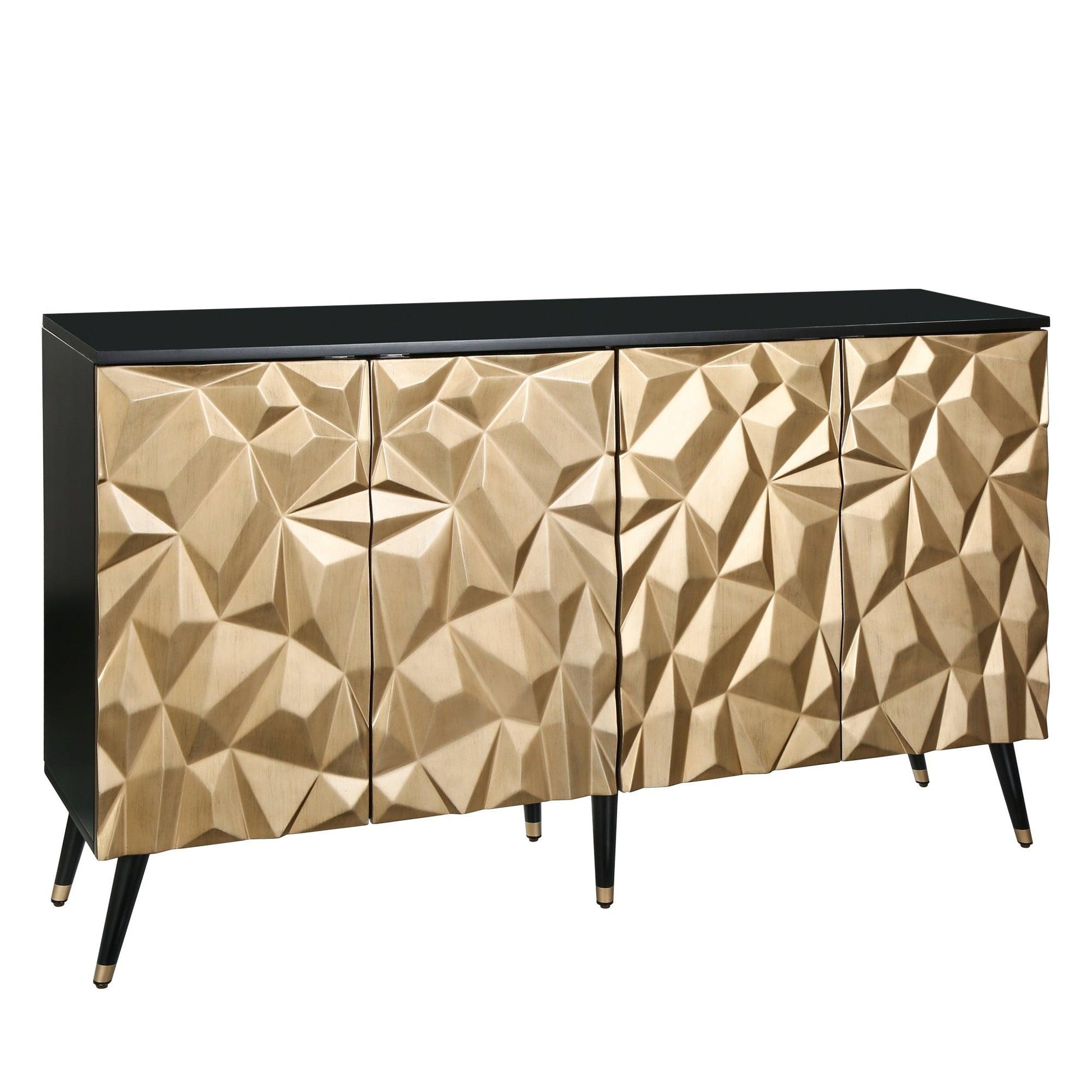 Modern Sideboard Cabinet with 4 Doors - Belles Lighting