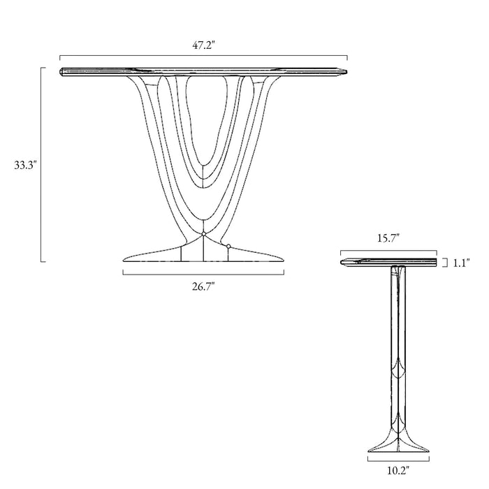 Molitam Molitamoni Accent Oval Console Table