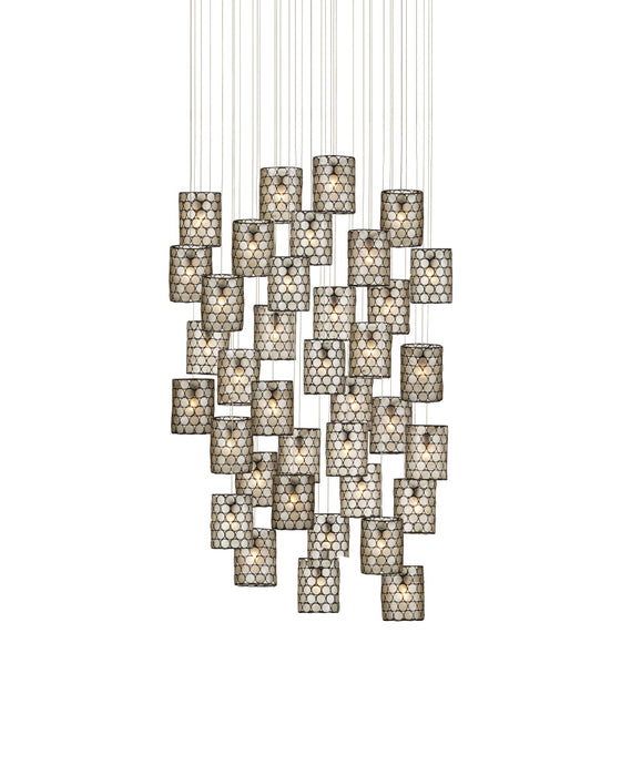 Regatta 36-Light Round Multi-Drop Pendant