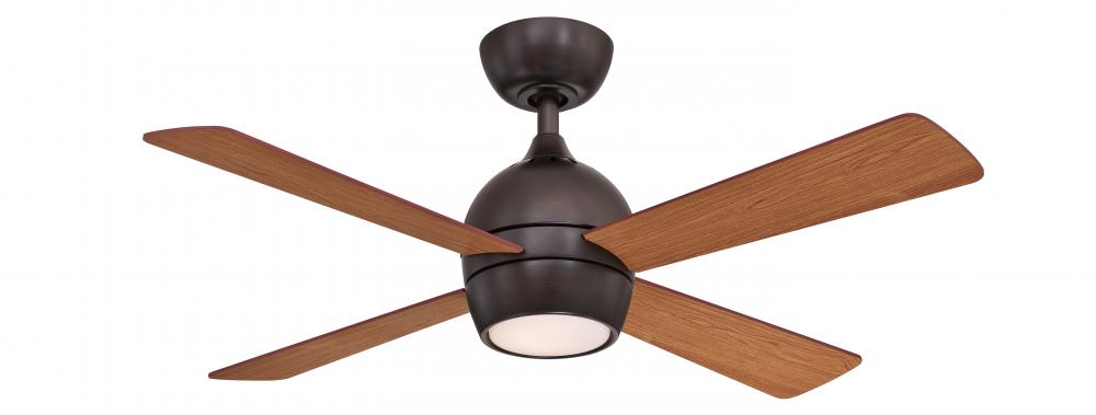 Kwad 44 inch Indoor Ceiling Fan with LED Light Kit - Dark Bronze