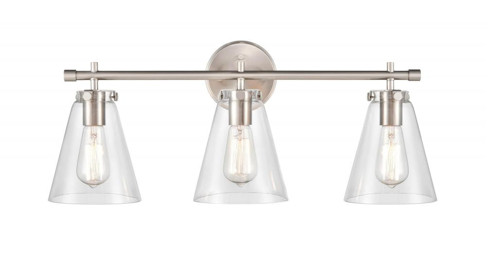 Aliza 3-Light Vanity Brushed Nickel