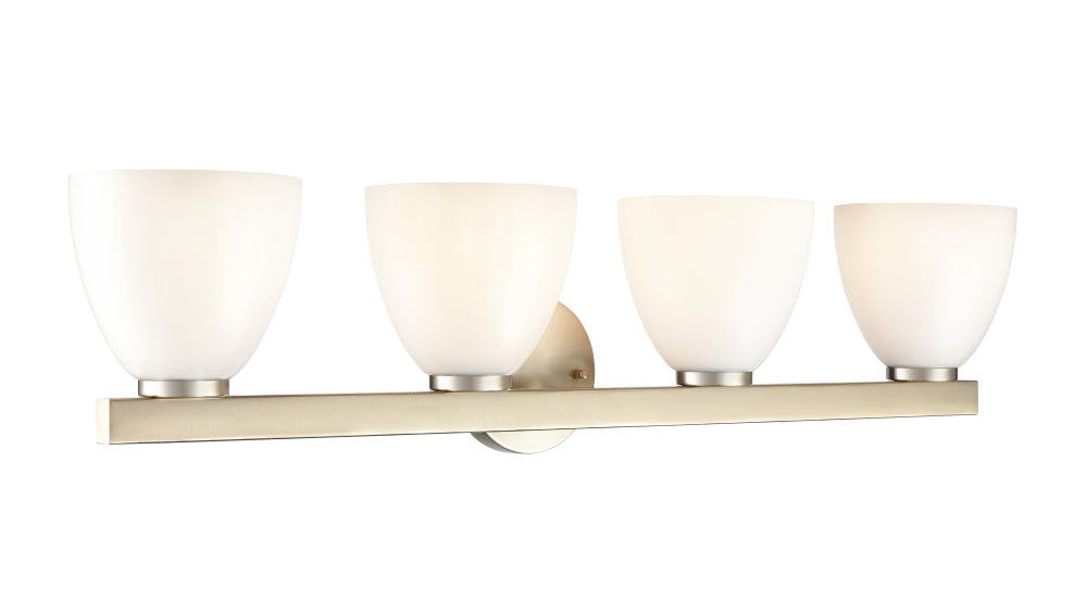 Apria 33" Wide 4-Light Vanity - Modern Gold