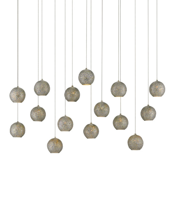 Giro 15-Light Linear Multi-Drop Pendant