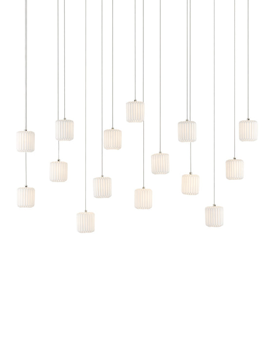 Dove 15-Light Linear Multi-Drop Pendant