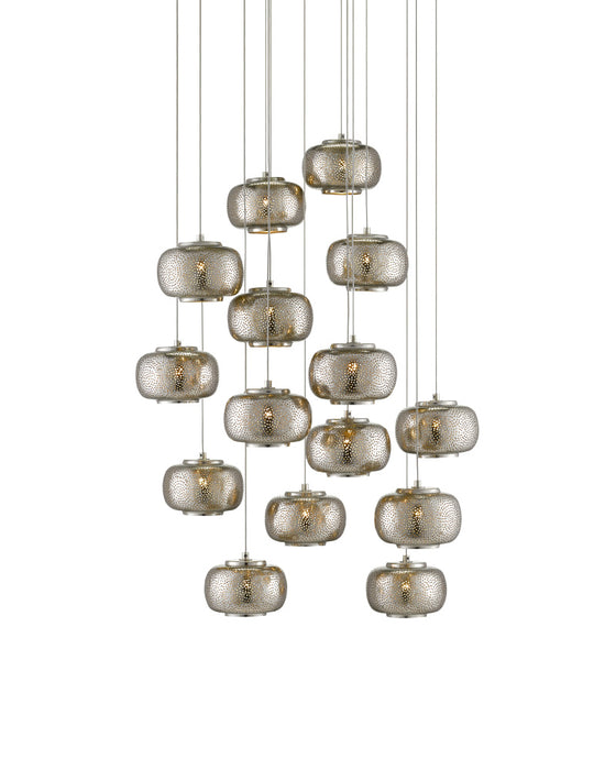 Pepper 15-Light Round Multi-Drop Pendant