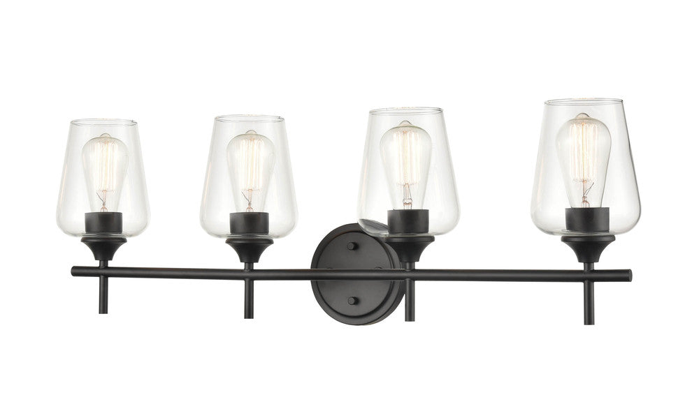 Ashford 4-Light Vanity Matte Black