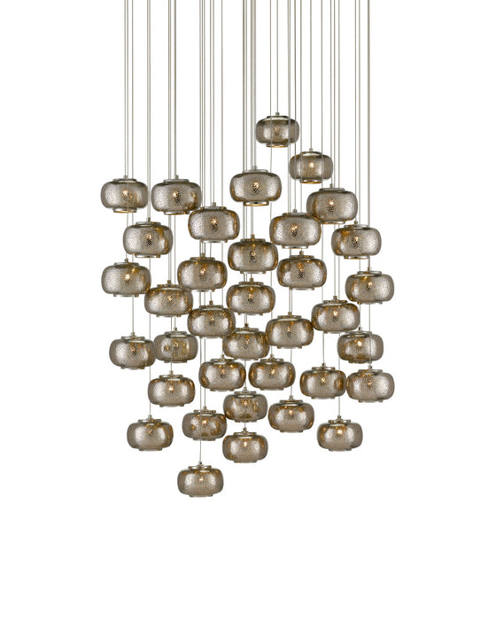 Pepper 36-Light Round Multi-Drop Pendant
