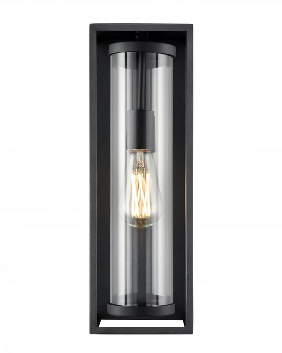 Caleb 1-Light Outdoor Wall Sconce Textured Black