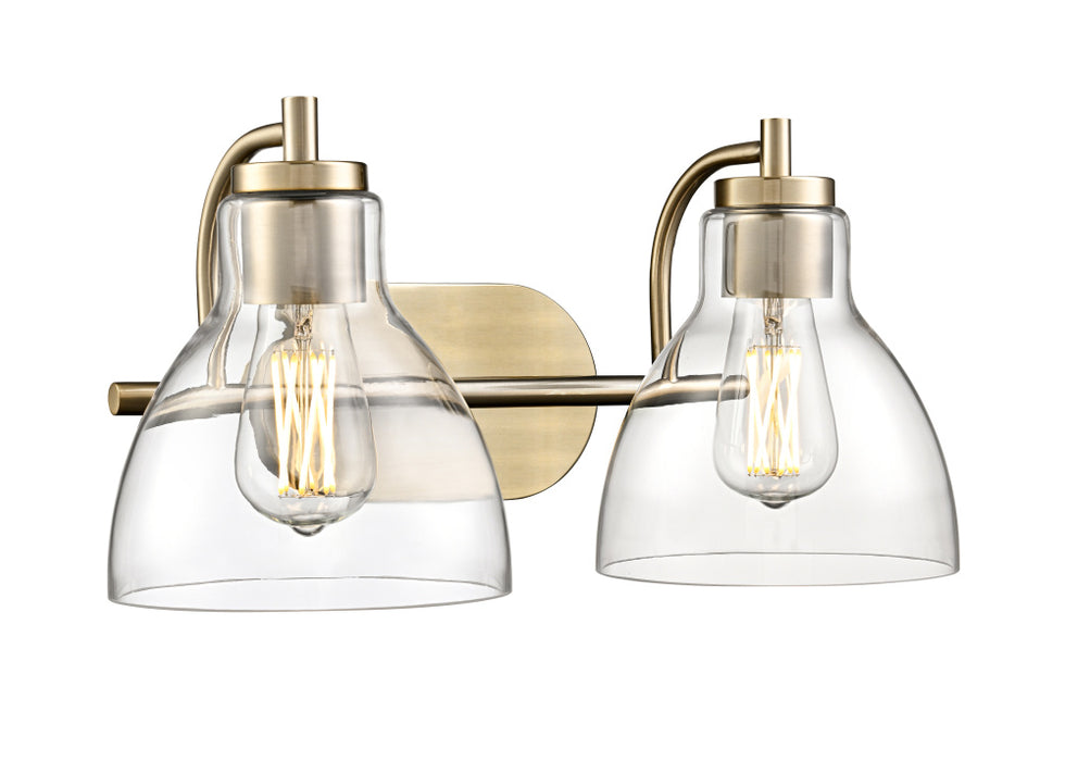 Knightsdale 17.5" 2-Light Vanity - Modern Gold