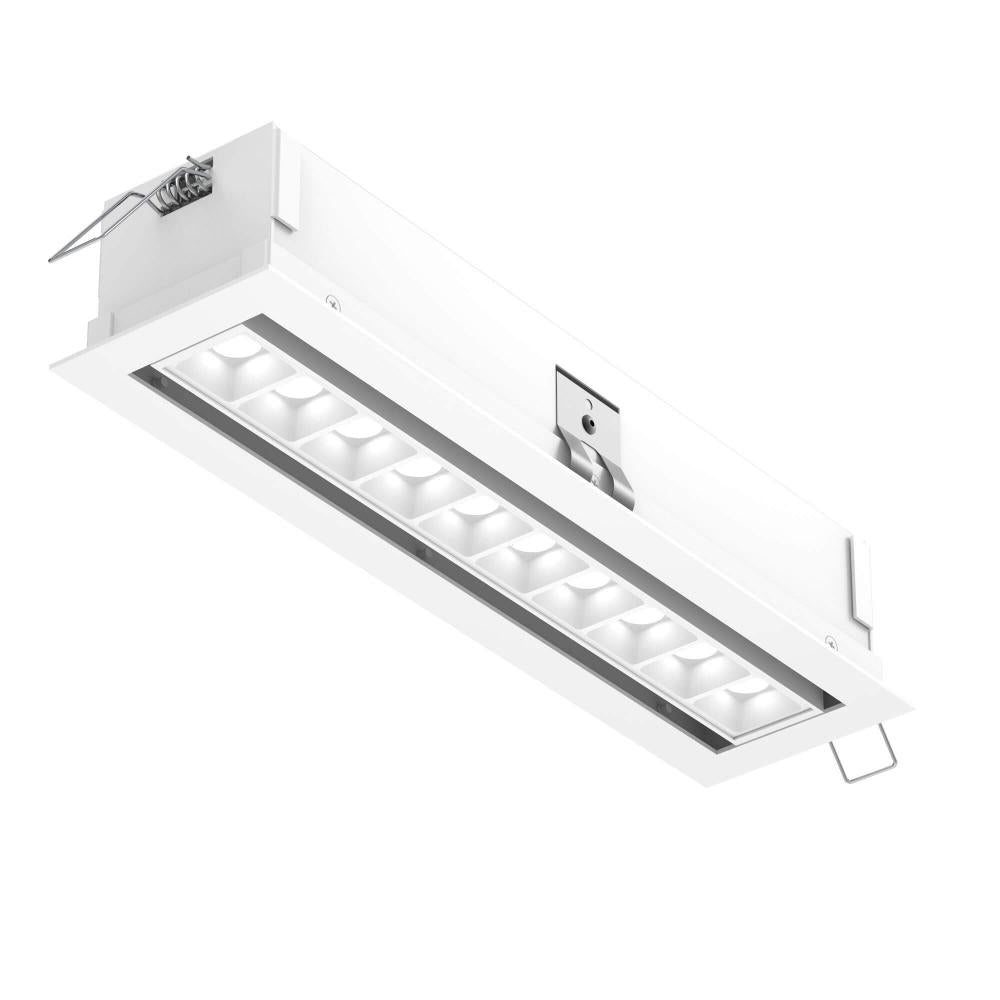 Recessed linear with 10 mini swivel spot lights — Belles Lighting