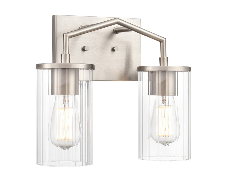 Beverlly 13" Wide 2-Light Vanity - Brushed Nickel