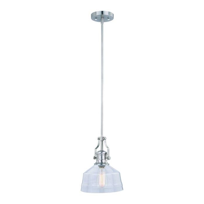 Beloit 9-in Mini Pendant Satin Nickel