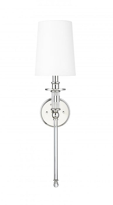 1-Light Wall Sconce Polished Nickel