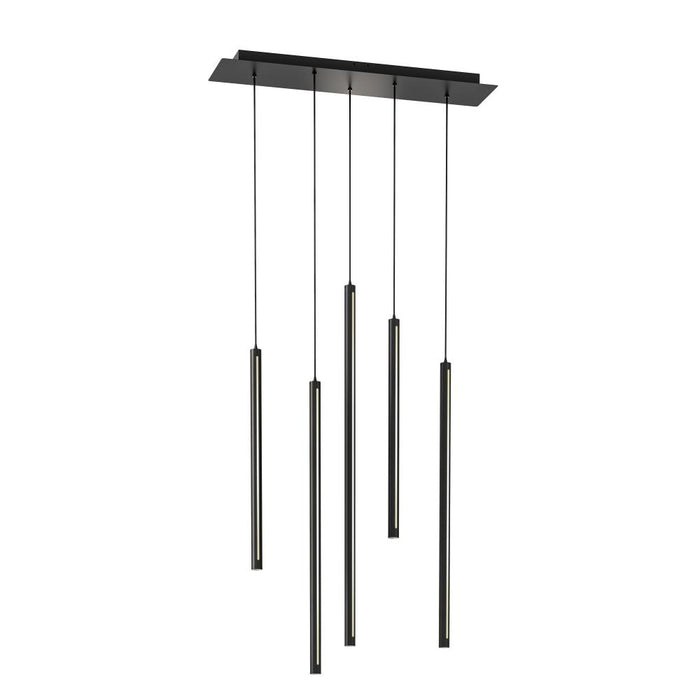 5 cylindrical pendant clusters