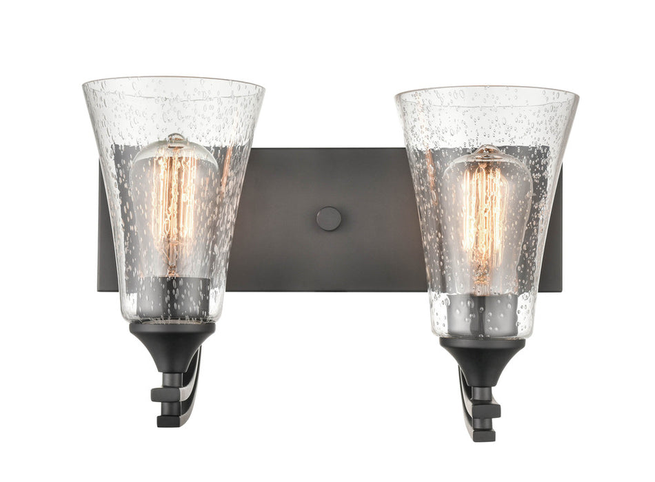 Natalie 2-Light Vanity Matte Black