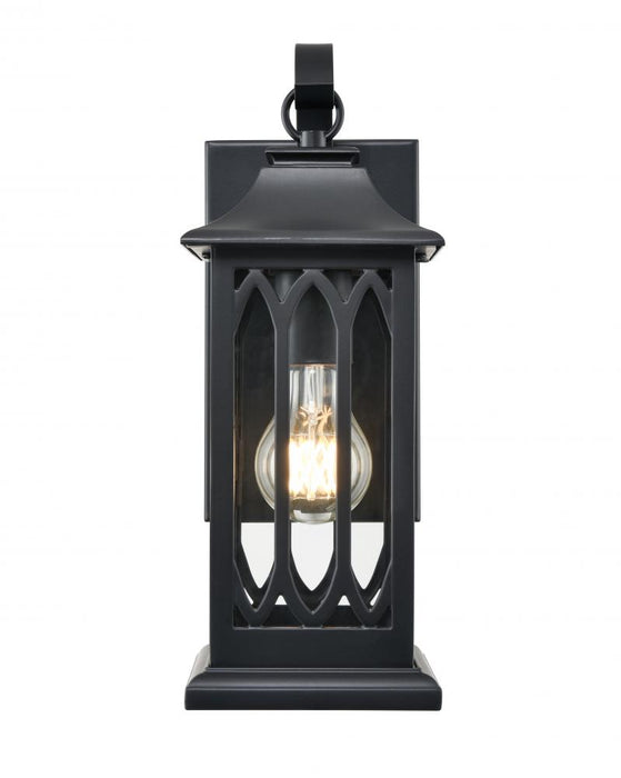 Mallorey 1-Light Outdoor Wall Sconce Powder Coated Black