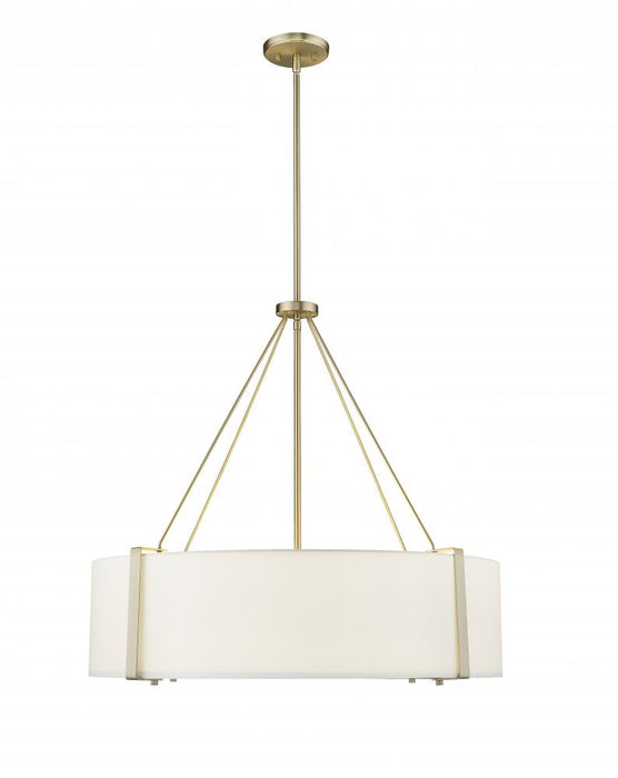 Telfar 6-Light Pendant Light Modern Gold/White