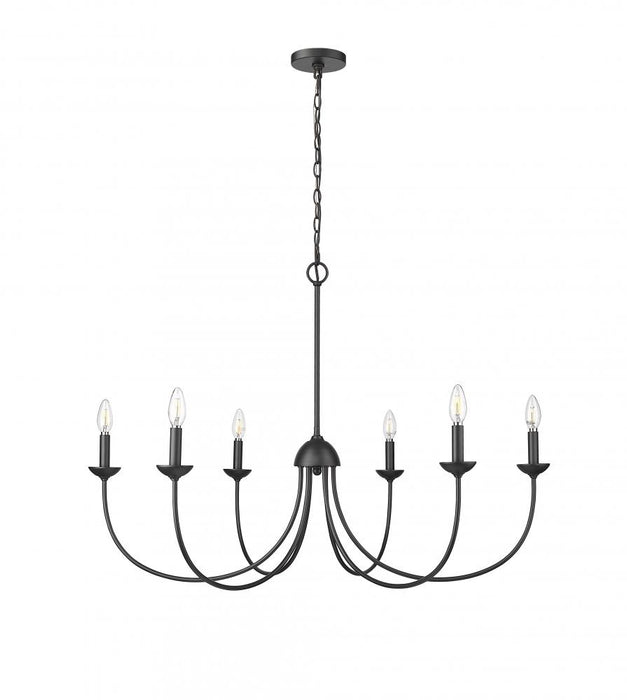 Huxley 6-Light Chandelier Ceiling Light Matte Black