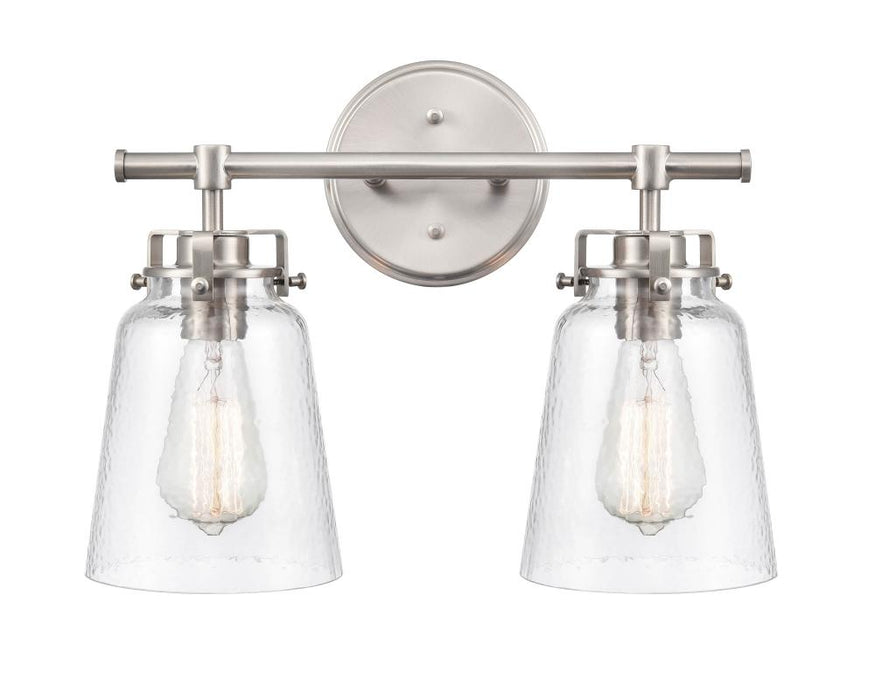 Amberose 2-Light Vanity Brushed Nickel