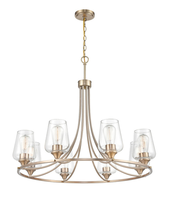 Ashford 8-Light Chandelier Ceiling Light Modern Gold