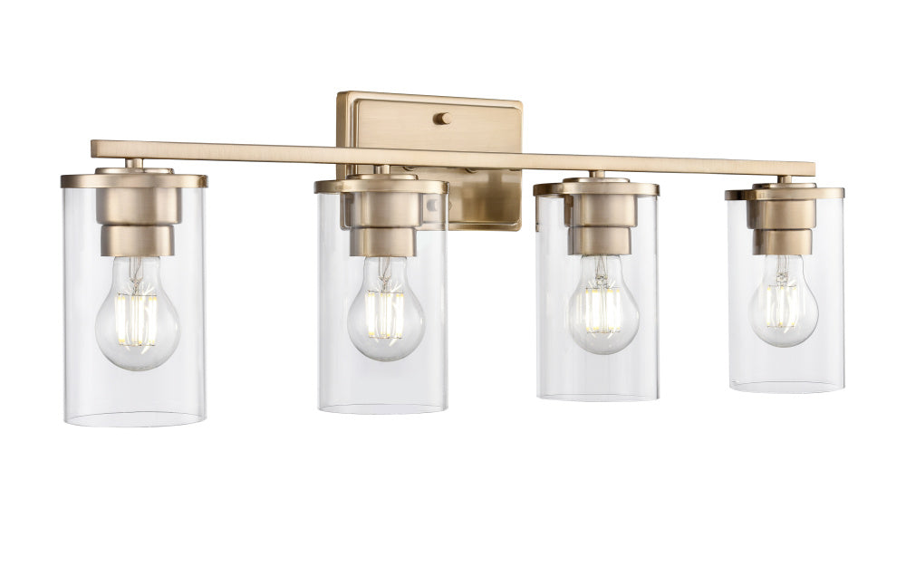 Verlana 27.75" Wide 4-Light Vanity - Modern Gold