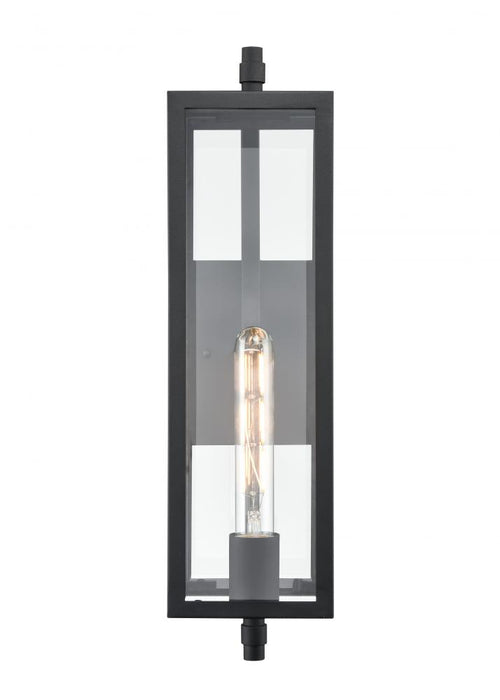 Messi 1-Light Outdoor Wall Sconce Textured Black