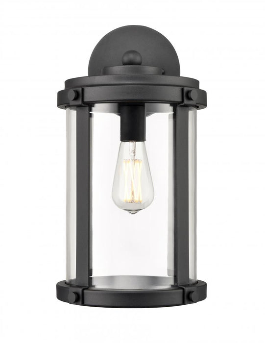 1-Light Outdoor Wall Sconce Textured Black