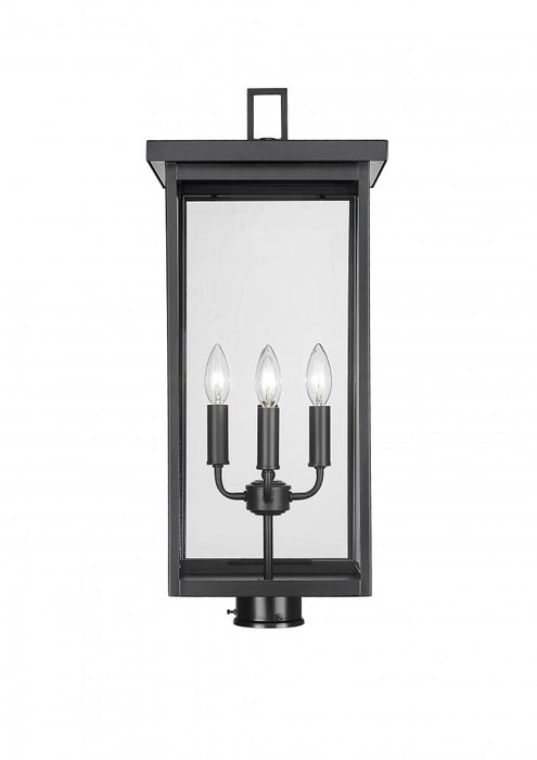 Barkeley 4-Light Outdoor Post Lantern Powder Coated Black