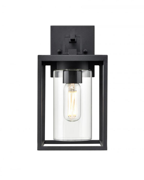 Ellway 1-Light Outdoor Wall Sconce Textured Black