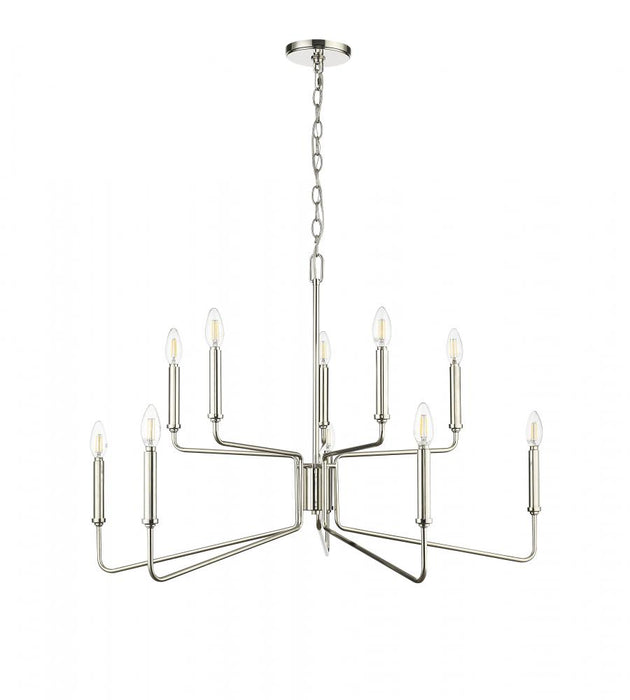 Raven 1 - Light Chandelier Ceiling Light Polished Nickel