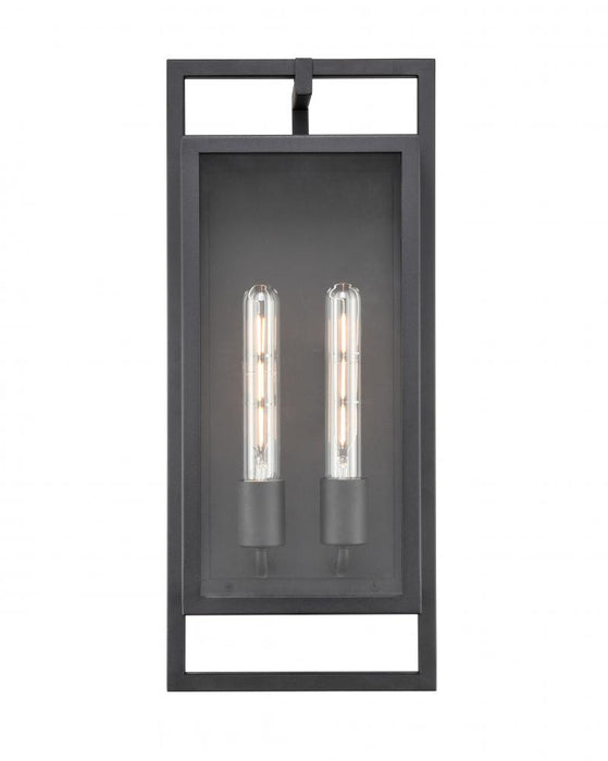 Agatha 2-Light Outdoor Wall Sconce Textured Black