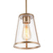 1-Light Gold Pendant Lights - Belles Lighting