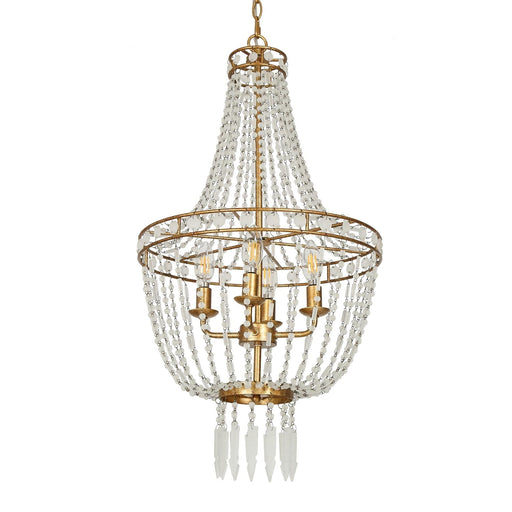 4-Light Crystal Beads Chandelier - Belles Lighting